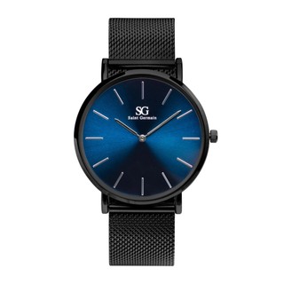 Relógio Masculino Preto Saint Germain Houston Full Blue 40mm - Fundo Azul