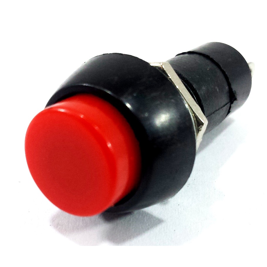 BOTÃO TIC TAC VERMELHO ON/OFF - C/ TRAVA - PBS-11A VM 2T