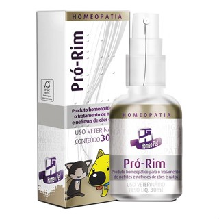 Sistema De Terapia Homeopet Para Cães E Gatos Pro-rim 30ml