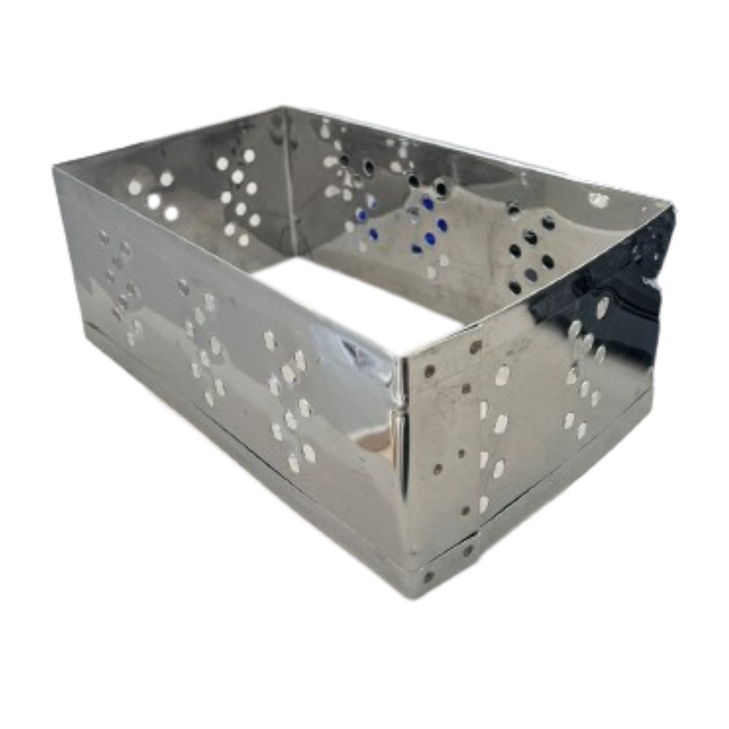 Forma de queijo em inox para prensa 1KG retangular
