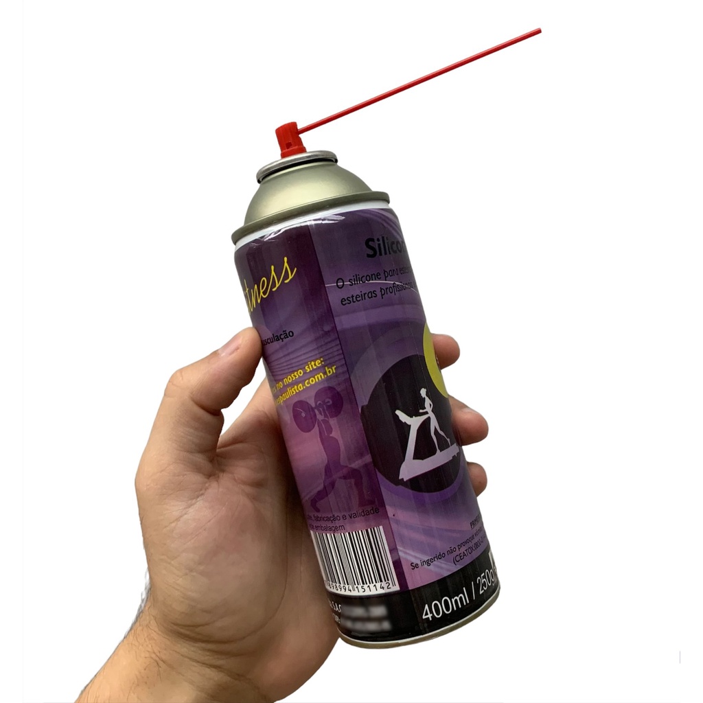 Kit 3 Silicones Spray 400ml Profissional Para Lubrificar Esteira Elétrica Paulista