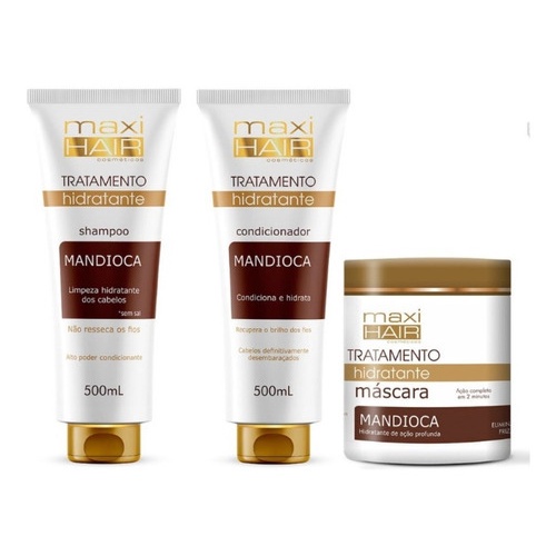 Kit Mandioca Tratamento Hidratante - Maxi Hair