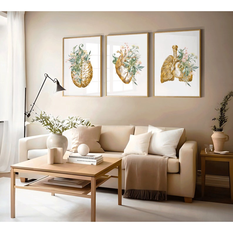 Quadro Decorativo Anatomia Humana, decoração casa Quadro Decorativo Medicina Minimalista tamanho grande Decoração para sala casa cozinha quarto Quadro decorativo Corpo Humano abstrata Moderno Decoração Corpo Humano Retro arte #56