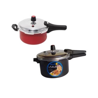 KIT 2 UN Panela de Pressão 2,5 Litros fechamento EXTERNO Cozinha Premium Com Teflon Colorida