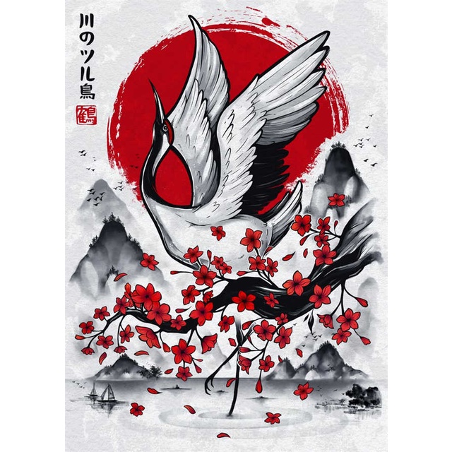Quadro Decorativo Samurai Sakura Guerreiro, decoração casa Quadro Decorativo japonês gueixa samurai tamanho grande Decoração para sala casa cozinha quarto Quadro decorativo abstrata Moderno Decoração Sakura Guerreiro, Sunset Retro arte #54