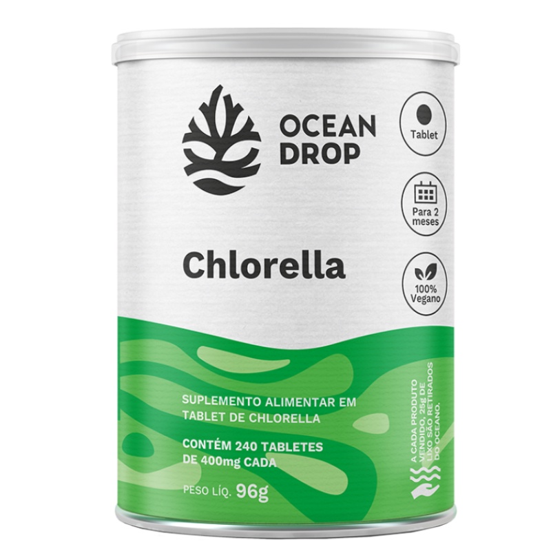 Chlorella 240 tablets 400mg - Ocean Drop