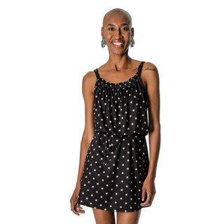 Vestido De Bolinha Liganete Strong Rovitex Preto