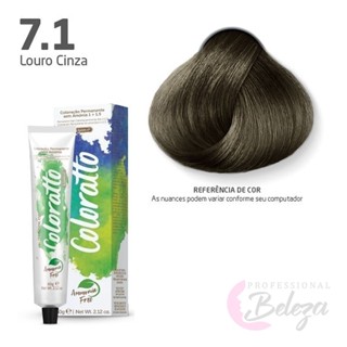 Coloração Permanente Sem Amônia Nº 7.1 Nova Coloratto 60g