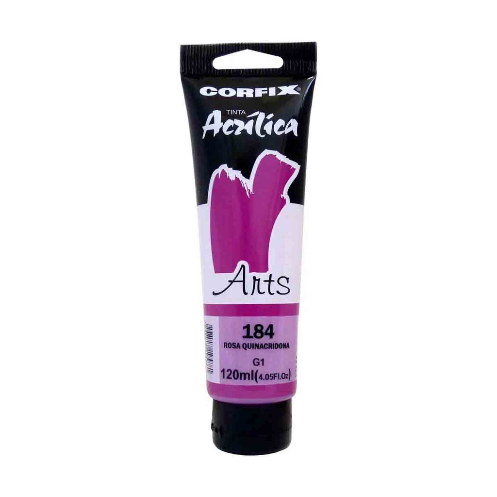 Tinta Acrilica Corfix Arts G1 184 Rosa Quinacridona 120ml