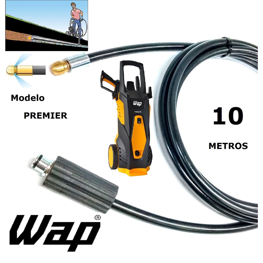 Mangueira desentupidora de tubulação WAP - 10 Metros - Wap PREMIER