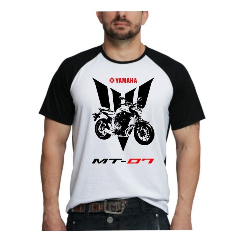 Camiseta Camisa Masculina Moto Mt-07 Motociclista Barato