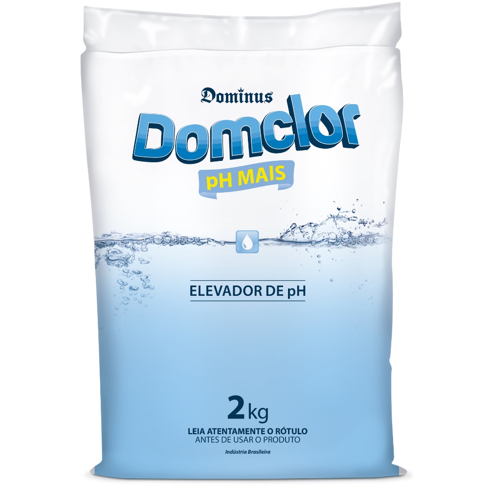BARRILHA ELEVADOR DE PH 2 KG DOMCLOR PARA PISCINAS PH MAIS