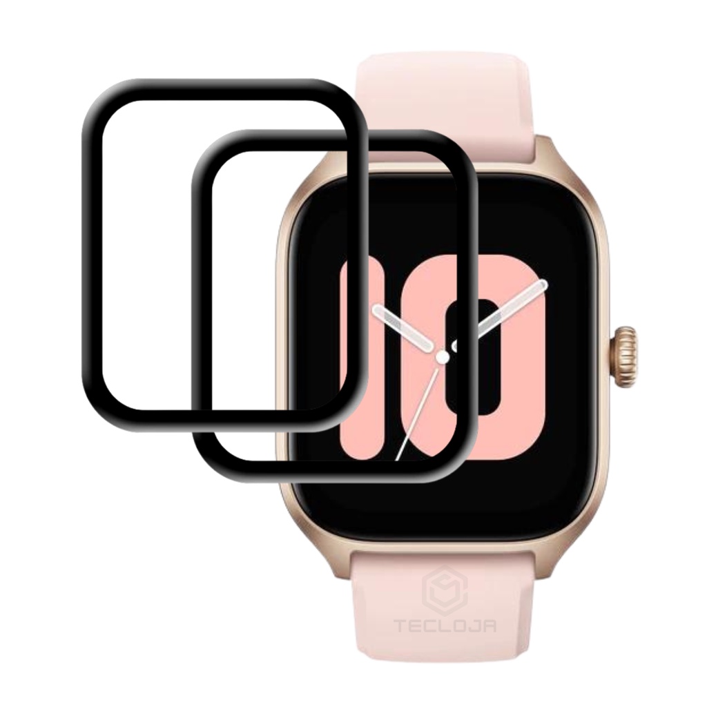 Kit Com 2 Películas Para Amazfit GTS 4 A2168 - 3d Full Cover