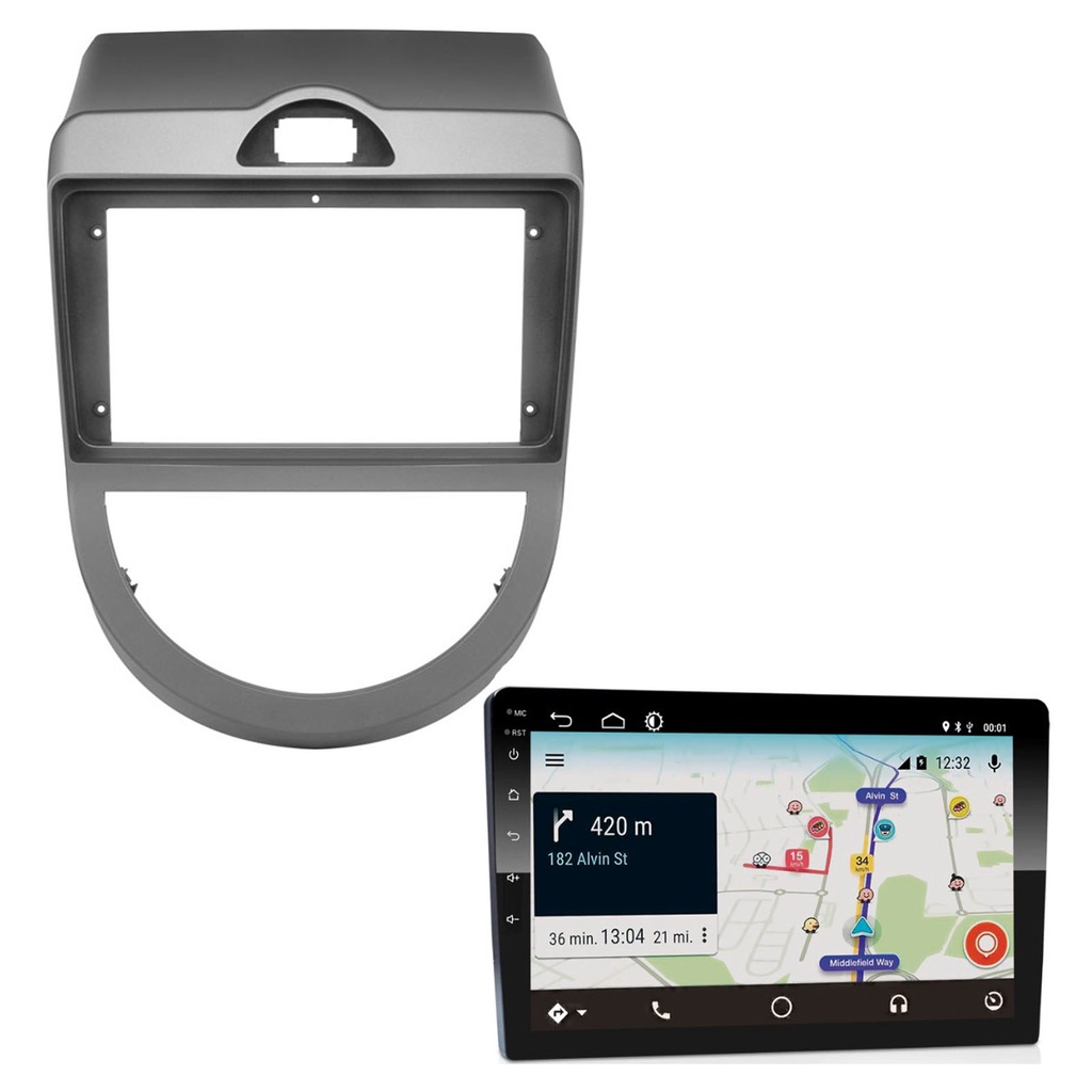 Central Multimidia Car Play E-tech 9 Polegadas Soul 09 a 11