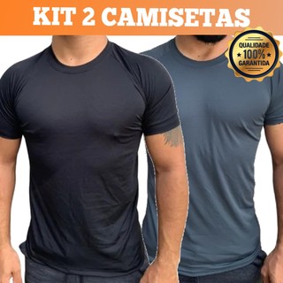 Kit 2 Camisetas Dry Fit Masculina - Casual - Treino - Academia - Esportes - Exercícios - Corrida