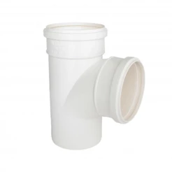 Tê Para Esgoto Conexão SN DN 75mm Em PVC Para Construção Casa Predial Para Caixa Sifonada
