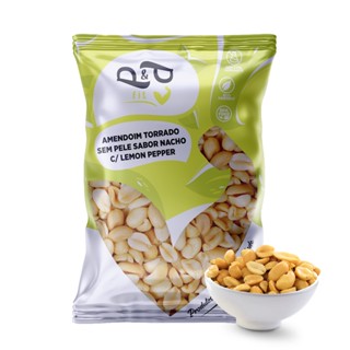 Amendoim Torrado Sabor Nacho c/ Lemon Pepper 100g - P&P