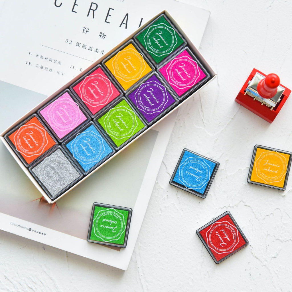 20Pcs Almofadas De Tinta Carimbo Multicoloridas Para Diy Craft Scrapbooking