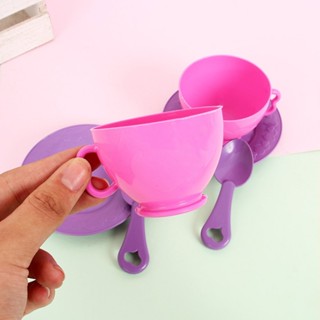 Kit 6 Brinquedos Chazinho Cozinha Casinha Faz De Conta Xícara De Café Infantil Menina