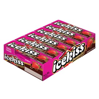 Bala Drops Icekiss Tentação Morango Chocolate 29g C/12Un