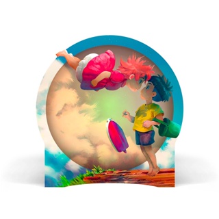 Luminária Circular Ponyo Studio Ghibli em Oferta na Shopee