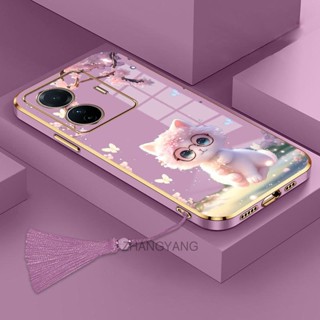 Caixa De Silicone Para Telefone TPU Com Alça Pendurar Tassel c55 Linda Capa Gatos Macia