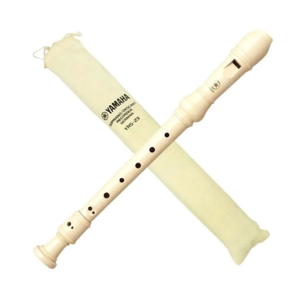 Flauta Yamah Doce Germânica Yrs-23g Com Capa