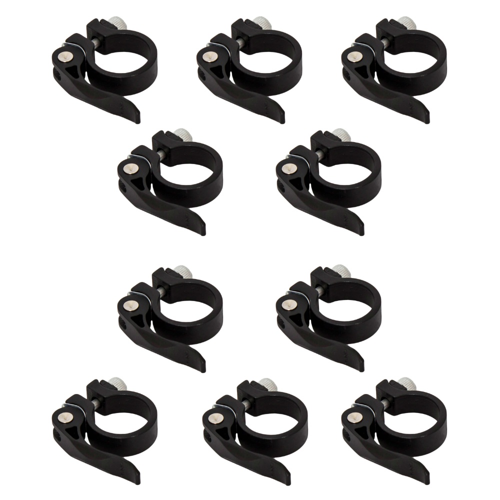 10 Abraçadeiras Canote Selim 31.8mm Com Blocagem Para 27.2mm