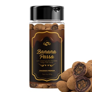 Chocolate 70% Drageado Banana Passa 200g - P&P