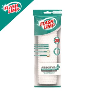 Pano Absorve+ 25 Pecas Semidescartavel Para Limpeza De Casa Flash Limp Flp2154