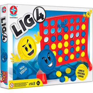 Jogo Tabuleiro Lig-4 - Estrela em Oferta na Shopee