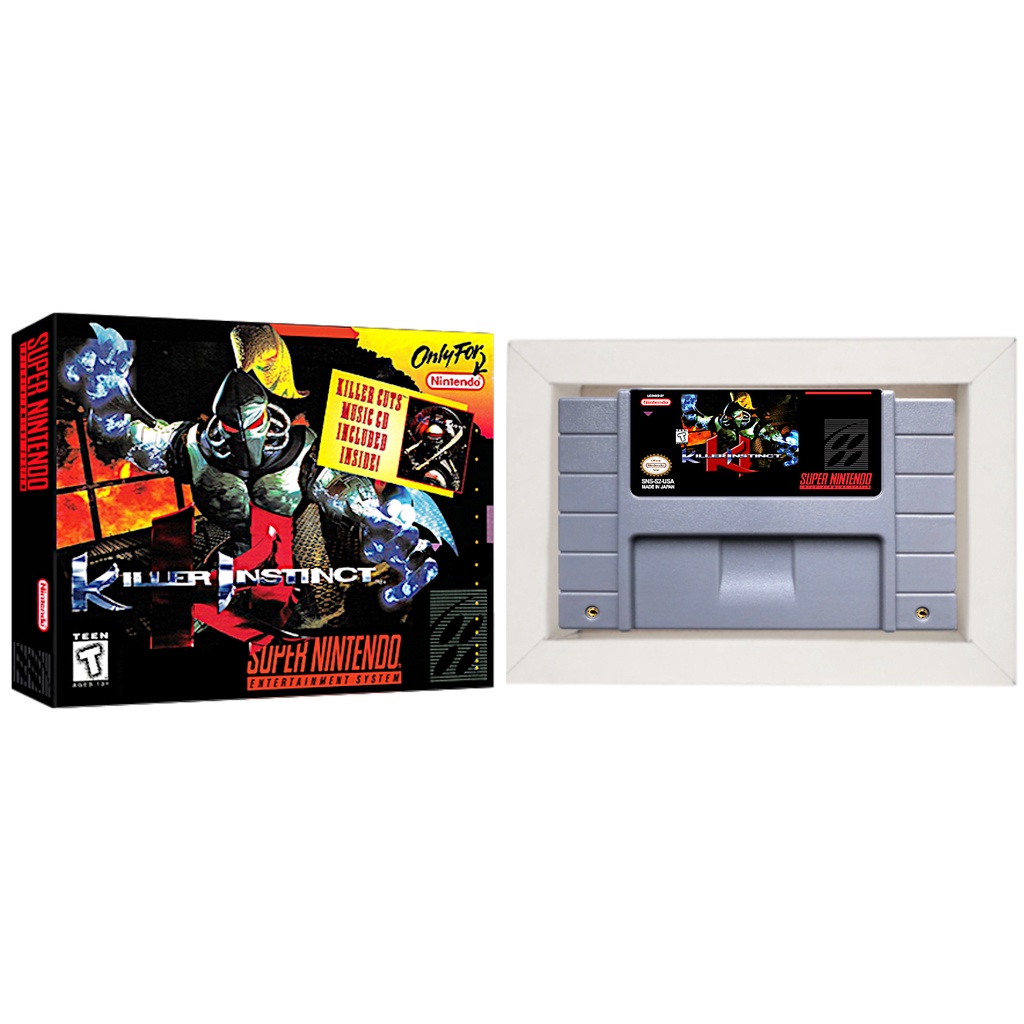 Killer Instinct Cartucho de Super Nintendo com Caixa e Berço snes
