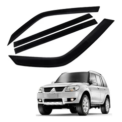 Calha de Chuva Defletor Mitsubishi Pajero TR4 2010 a 2017 4 Portas Ecoflex