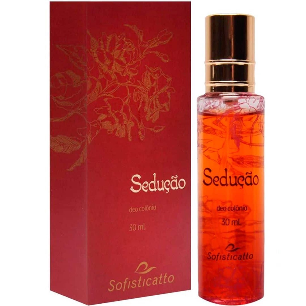 Sedução Deo Colônia 30ml Sofisticatto Perfume feminino Sedução Alto Poder de Atração do Sexo Oposto