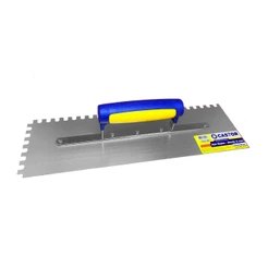 Desempenadeira aço 12x40cm Dentada 8mm Cabo fechado - Castor
