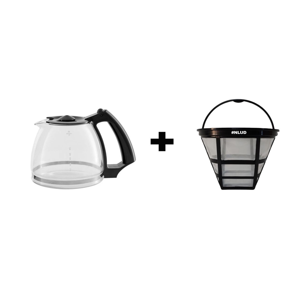 Jarra para Cafeteira Britânia CP38 / CP38 Inox / CP38 Digital Inox / CP38 Thermo Inox c/ Filtro Permanente Original