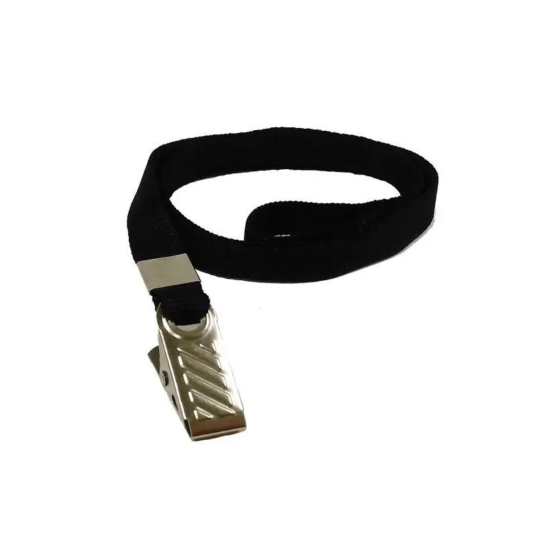Cordão para crachá com presilha preto pct 10 unid Mares - Stationery