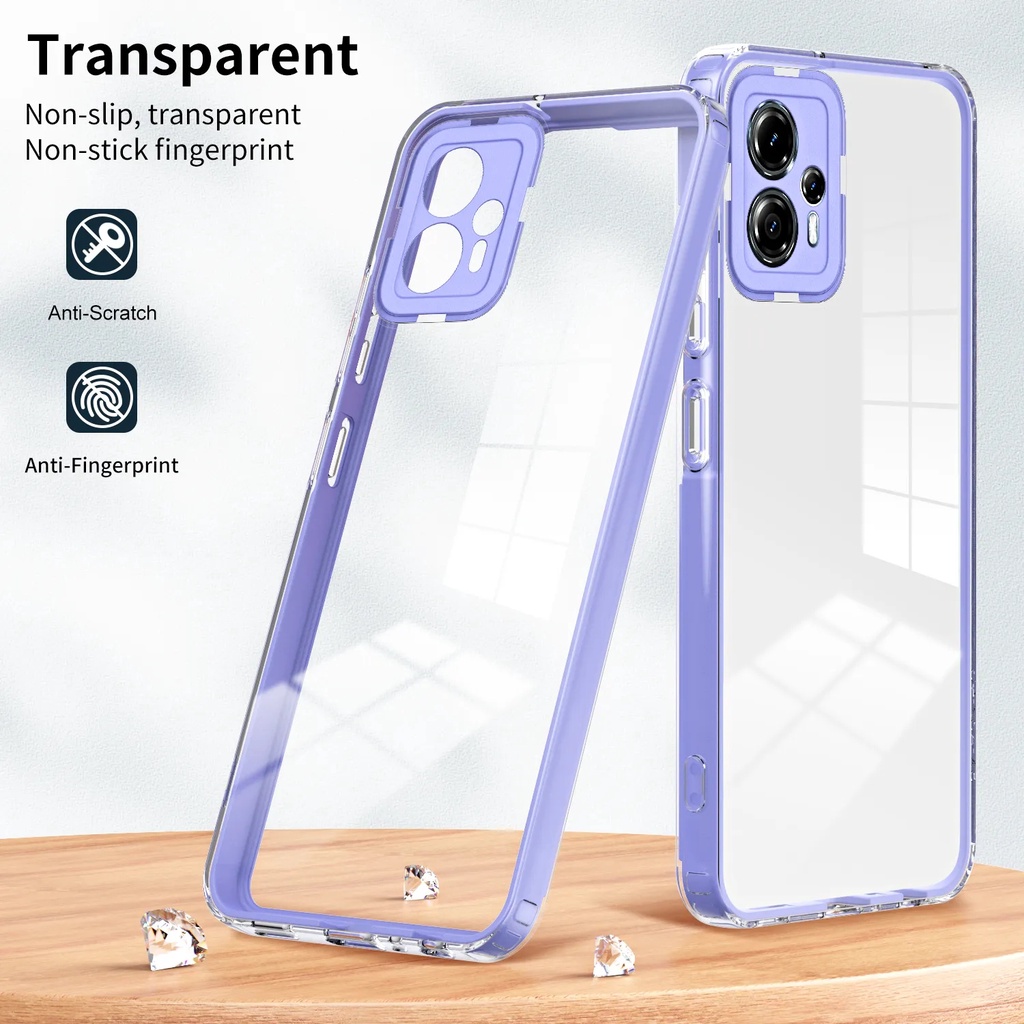 Luxo Silicone Macio E Armadura Traseira Dura À Prova De Choque Capa Transparente Para Telefone Motorola G10 G20 G30 G22 G42 G52 G82 G14 G84 G13 G23 G73 Moto E22 E22i E13