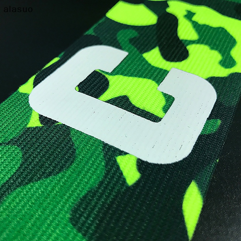 [alasuo] Novo Estilo Braçadeira De Capitão De Futebol Verde Camuflagem Vara Enrolamento Nylon Ajustável [BR] em Oferta na Shopee