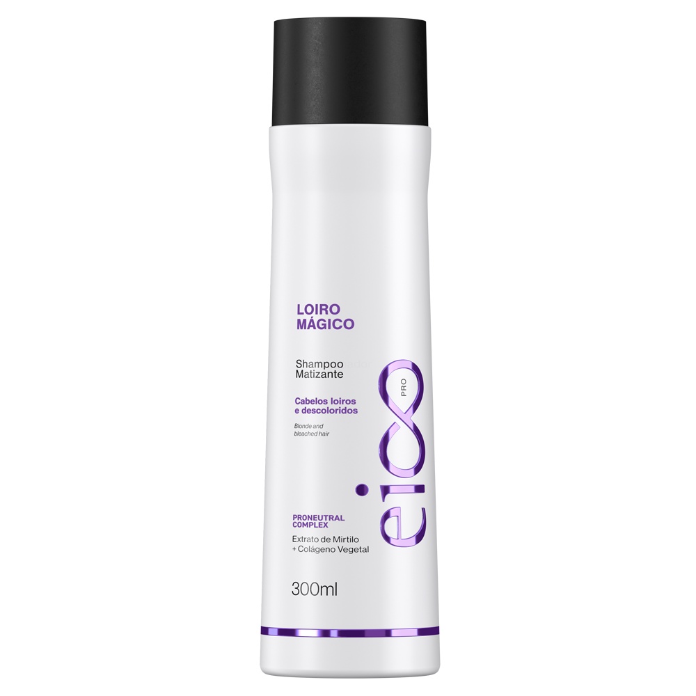 Eico Professional Shampoo Sem Sal Tratamento Loiro Mágico Matizante 300ml Desamarelador Grisalho e Platinado em Oferta na Shopee