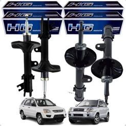 Kit Amortecedor Traseiro E Dianteiro Original Nakata Hg Tucson Sportage