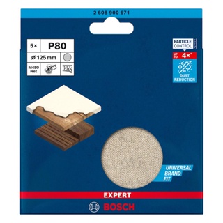 Disco de Lixa Bosch EXPERT M480 125mm G80, 5 peças em Oferta na Shopee