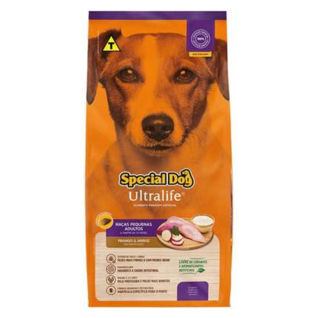 Ração Para Cachorro 3KG Special Dog Ultralife Raças Pequenas Adulto Sabor Frango e Arroz