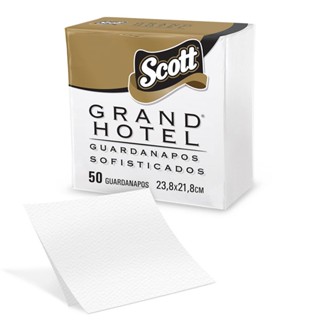 Guardanapo Scott Grand Hotel Folha Dupla Pequeno com 50 Folhas