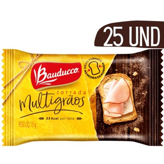 Torrada Sache Individual Multigrãos Bauducco Sache 15g - 25 UNIDADES