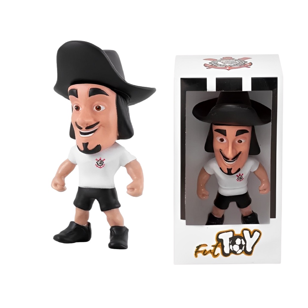 Boneco Vinil Mascote Corinthians Mosqueteiro Futebol PA05076 Polo Art - Hobbies & Collections