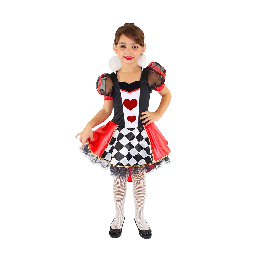 Fantasia Dama De Copas infantil Halloween