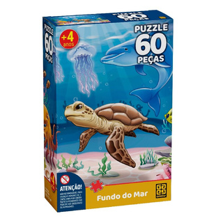 Puzzle Fundo do Mar 60 Peças - Grow em Oferta na Shopee