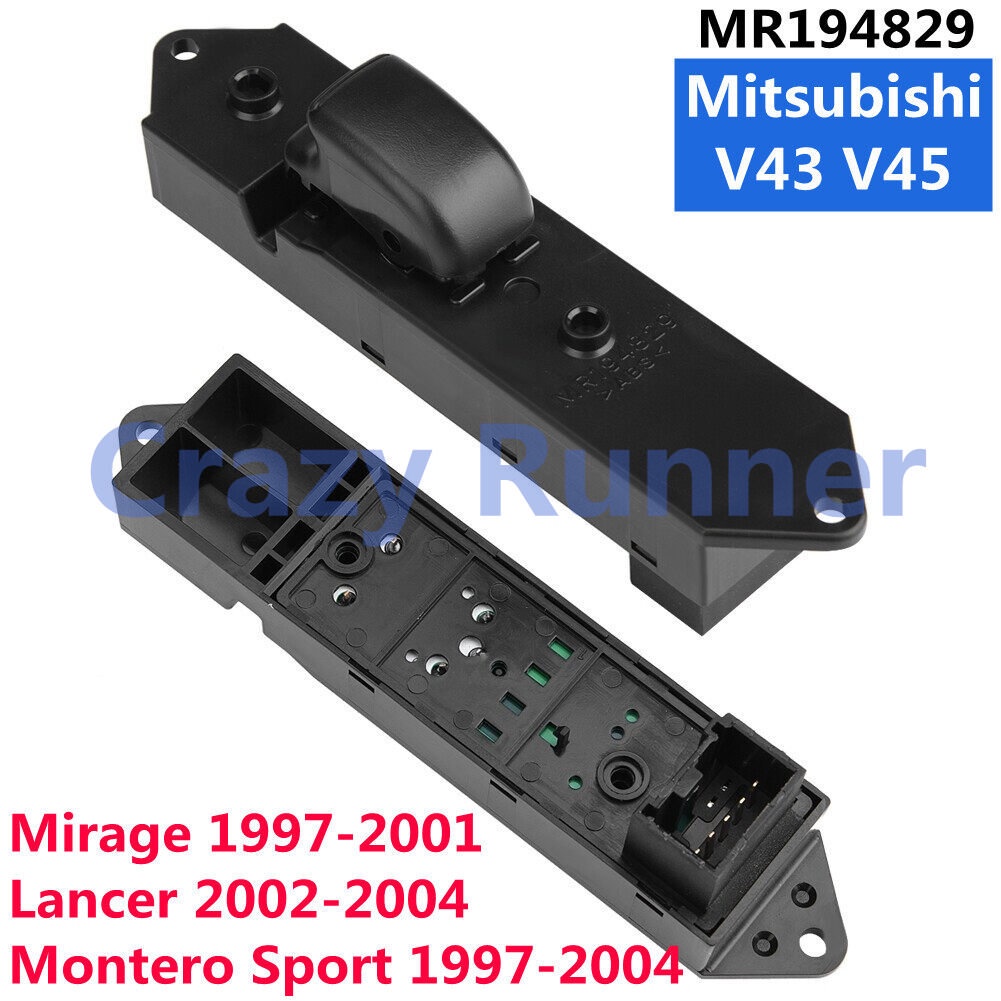 Botão Vidro Elétrico Interruptor Do Vidro Elétrico De Controle Mestre De Janela De Energia Elétrica Para Mitsubishi V43 V45 Montero Sport 1997-2004 Mirage 1997-2001 Lancer 2002