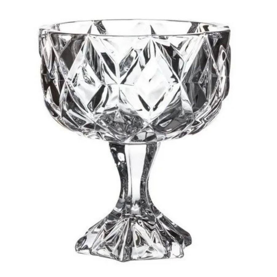 Bomboniere De Vidro Baleiro Potes Taça Balas 600ml 16x13,5cm Centro De Mesa Potiche Sala Bombons em Oferta na Shopee